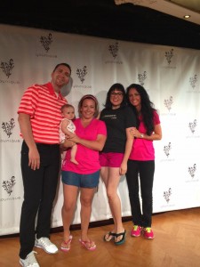 This is my friend Joy, her little one and the co-founders of the company, Derek and Melanie : ) 