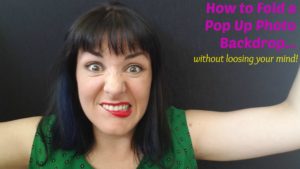 How to fold a pop up backdrop