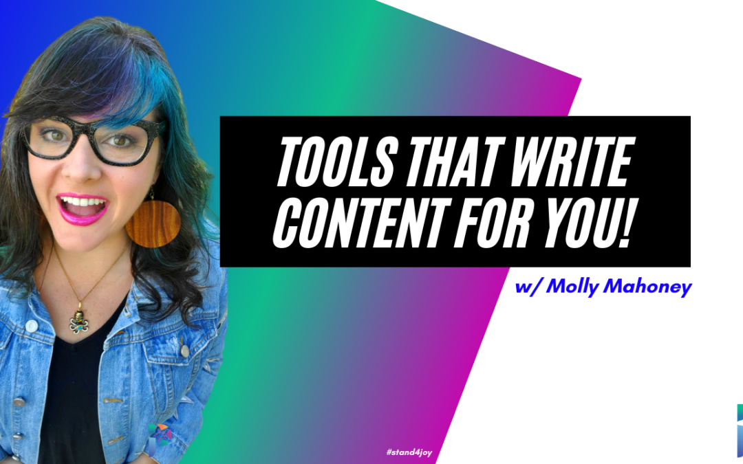 Tools That Write Content For You